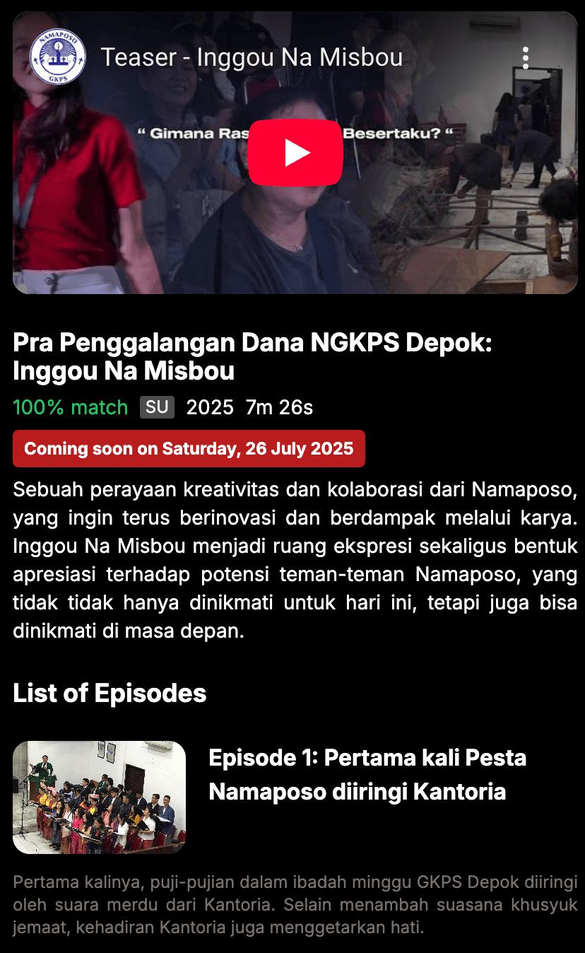 NGKPS Depok — Church Community Site